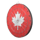Knit Style Maple Leaf Knitting Motif Dartbord (Voorkant Rechts)