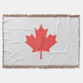 Knit Style Maple Leaf Knitting Motif Deken (Voorkant)