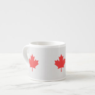 Knit Style Maple Leaf Knitting Motif Espresso Kop