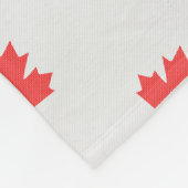 Knit Style Maple Leaf Knitting Motif Fleece Deken (Hoek)