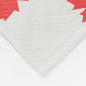 Knit Style Maple Leaf Knitting Motif Fleece Deken (Hoek)