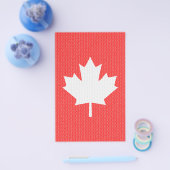 Knit Style Maple Leaf Knitting Motif Flyer (Enkel)