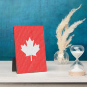 Knit Style Maple Leaf Knitting Motif Fotoplaat (Zijkant)