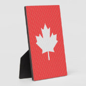 Knit Style Maple Leaf Knitting Motif Fotoplaat (Zijkant)