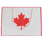 Knit Style Maple Leaf Knitting Motif Groot Cadeauzakje (Voorkant)