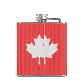 Knit Style Maple Leaf Knitting Motif Heupfles (Achterkant)