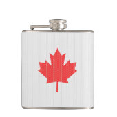 Knit Style Maple Leaf Knitting Motif Heupfles (Voorkant)