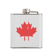 Knit Style Maple Leaf Knitting Motif Heupfles (Achterkant)