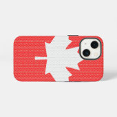 Knit Style Maple Leaf Knitting Motif iPhone Hoesje (Achterkant horizontaal)