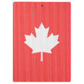 Knit Style Maple Leaf Knitting Motif Klembord (Achterkant)