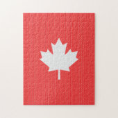 Knit Style Maple Leaf Knitting Motif Legpuzzel (Verticaal)