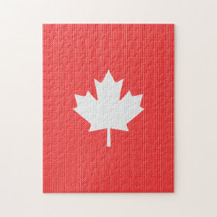 Knit Style Maple Leaf Knitting Motif Legpuzzel
