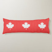 Knit Style Maple Leaf Knitting Motif Lichaamskussen (Voorkant)