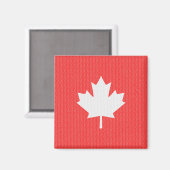 Knit Style Maple Leaf Knitting Motif Magneet (Voorkant / Achterkant)