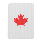 Knit Style Maple Leaf Knitting Motif Magneet (Verticaal)