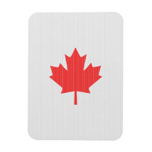 Knit Style Maple Leaf Knitting Motif Magneet