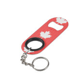 Knit Style Maple Leaf Knitting Motif Mini Flessenopener (Achterkant Gekanteld)