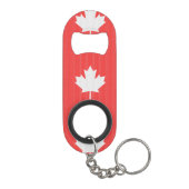 Knit Style Maple Leaf Knitting Motif Mini Flessenopener (Achterkant)