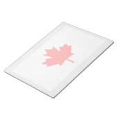 Knit Style Maple Leaf Knitting Motif Notitieblok (Schuin)