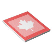 Knit Style Maple Leaf Knitting Motif Notitieblok (Schuin)