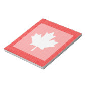Knit Style Maple Leaf Knitting Motif Notitieblok (Linkerzijde)