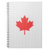 Knit Style Maple Leaf Knitting Motif Notitieboek (Voorkant)