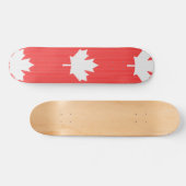 Knit Style Maple Leaf Knitting Motif Persoonlijk Skateboard (Horizontaal)