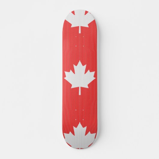 Knit Style Maple Leaf Knitting Motif Persoonlijk Skateboard (Voorkant)