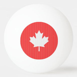 Knit Style Maple Leaf Knitting Motif Pingpongbal