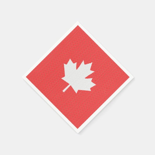 Knit Style Maple Leaf Knitting Motif Servetten (Hoek)