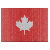 Knit Style Maple Leaf Knitting Motif Snijplank (Voorkant)
