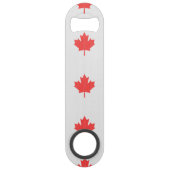 Knit Style Maple Leaf Knitting Motif Speed Flessenopener (Achterkant)