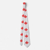Knit Style Maple Leaf Knitting Motif Stropdas (Achterkant)