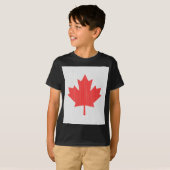Knit Style Maple Leaf Knitting Motif T-shirt (Voorkant volledig)