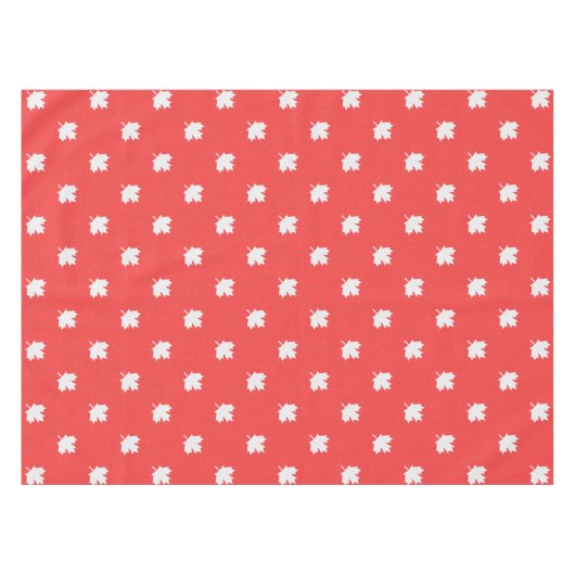 Knit Style Maple Leaf Knitting Motif Tafelkleed (Voorkant (Horizontaal))