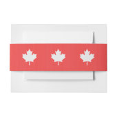 Knit Style Maple Leaf Knitting Motif Uitnodigingen Wikkel (Voorkant Voorbeeld)