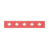 Knit Style Maple Leaf Knitting Motif Uitnodigingen Wikkel (Vlak)