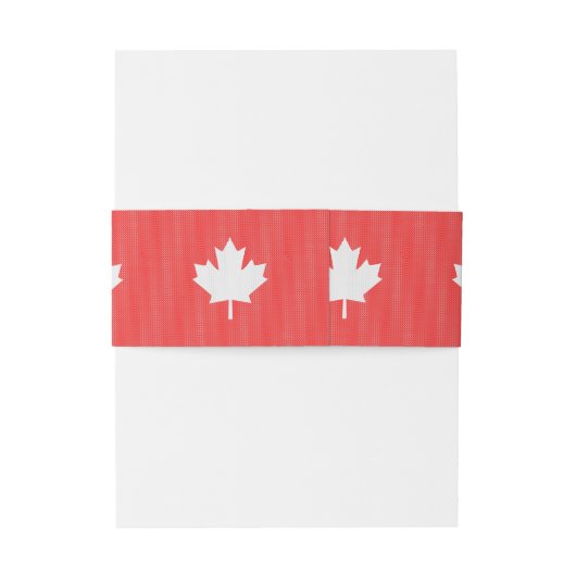 Knit Style Maple Leaf Knitting Motif Uitnodigingen Wikkel (Achterkant Voorbeeld)