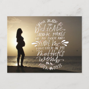 Knit Together in Moeder's Womb Briefkaart