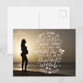 Knit Together in Moeder's Womb Briefkaart (Voorkant / Achterkant)