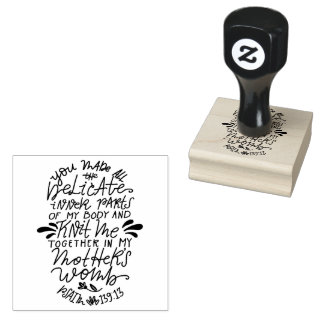 Knit Together in Moeder's Womb Rubberstempel