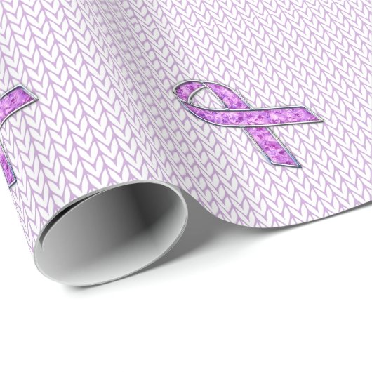 Knit voor kristalvormig roze lint cadeaupapier (Rol Hoek)