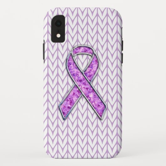 Knit voor kristalvormig roze lint Case-Mate iPhone case (Achterkant)