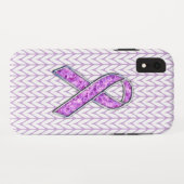 Knit voor kristalvormig roze lint Case-Mate iPhone case (Achterkant (horizontaal))