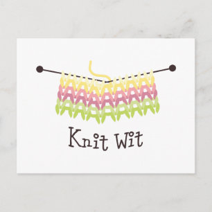 Knit Wit. Briefkaart