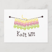 Knit Wit. Briefkaart (Voorkant)