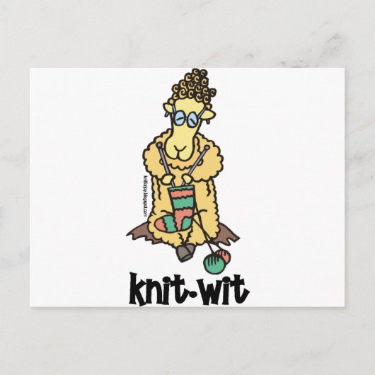Knit-Wit Briefkaart (Voorkant)