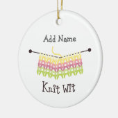 Knit Wit. Keramisch Ornament (Links)