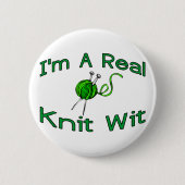 Knit Wit Ronde Button 5,7 Cm (Voorkant)