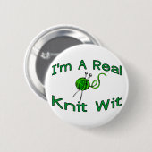 Knit Wit Ronde Button 5,7 Cm (Voorkant /achterkant)